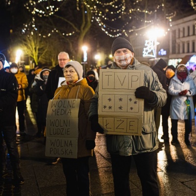 Protest w Radomiu w obronie LEX TVN